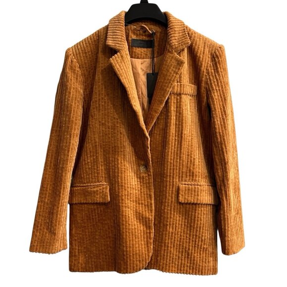 Blank NYC Next Date Blazer Womens XS Rush Wide Wale Corduroy Oversized Jacket - Picture 1 of 9